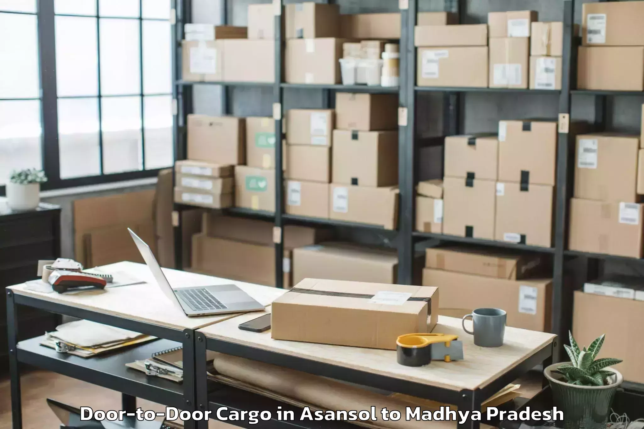 Get Asansol to Mandsaur University Mandsaur Door To Door Cargo